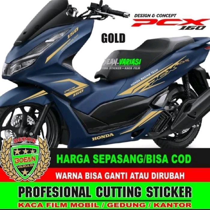 Cutting sticker pcx 160 blue matte striping pcx [NTS]
