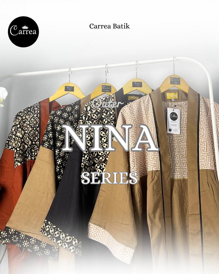 Outer Nina Series by Carrea Batik Outer Wanita Cantik Batik Elegan Batik Sogan Jogja
