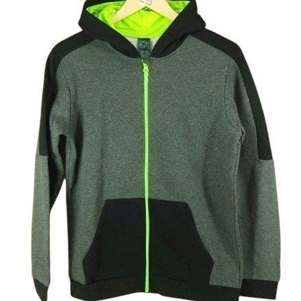 C9 Champion Hoodie Varsity Dark Grey Original Pria Fleece Cotton Sweater Baru Size L & xL