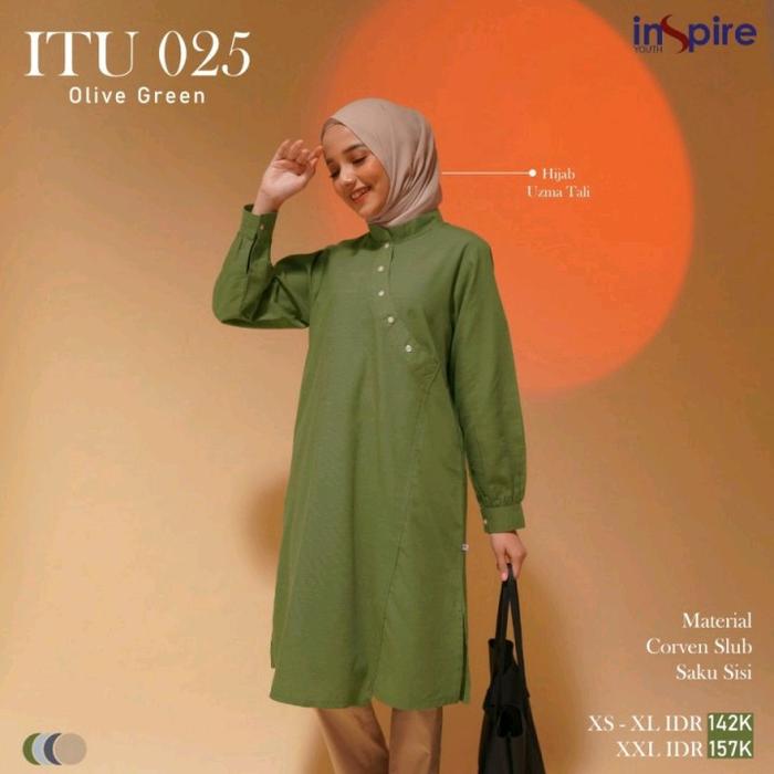Tunik Inspire ITU 025 Material Corven Slub