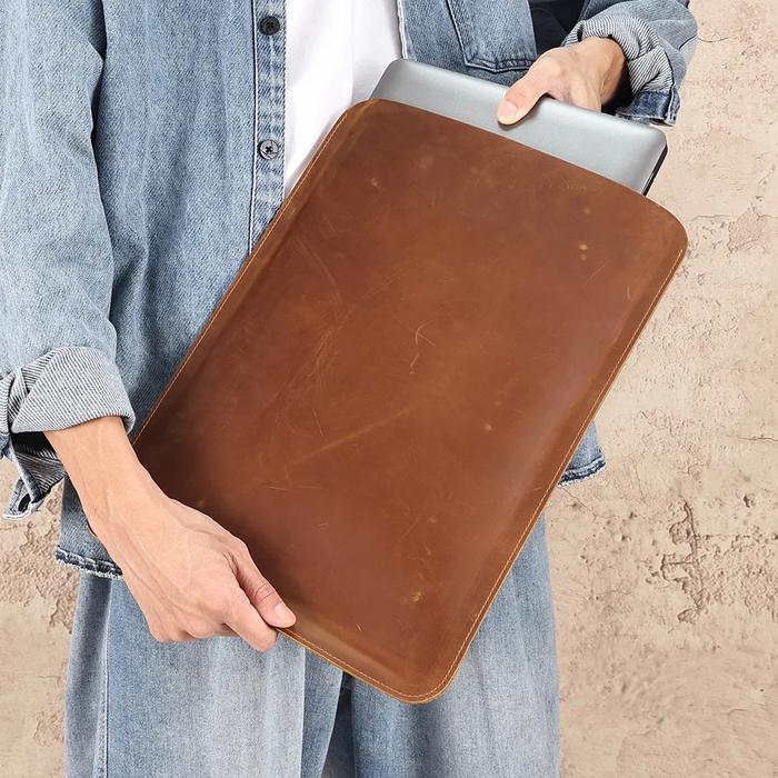 Tas Tangan Sleeve Leather Cover Ipad Kulit Asli
