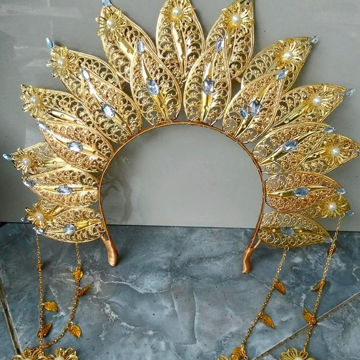 PREMIUM Mahkota Sunting/Bando Tari Adat (#ST110) Headbands Stainless
