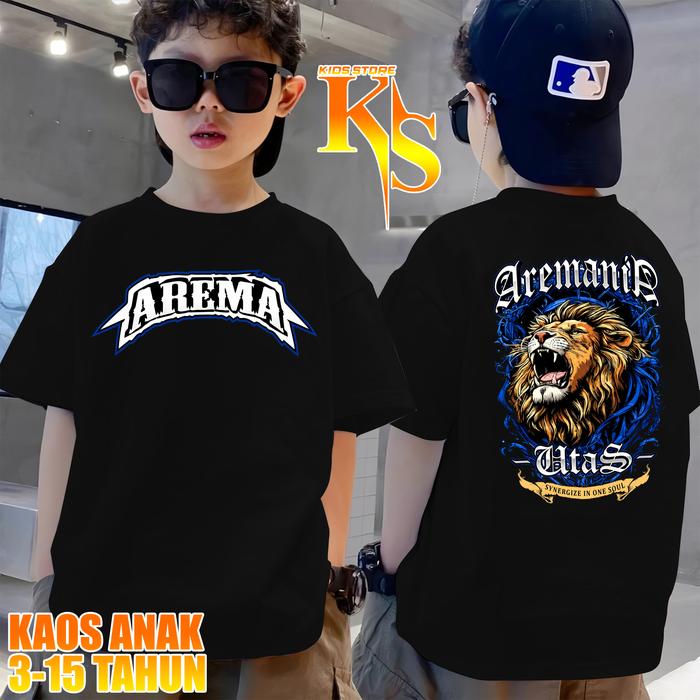 Kaos anak Biru Arema UtaS bahan adem kualitas distro