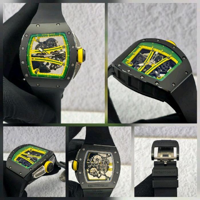 Jam Tangan HwRichard*mille RM61-01 Yohan Blake Swiss Automatic Movement Clone 1:1