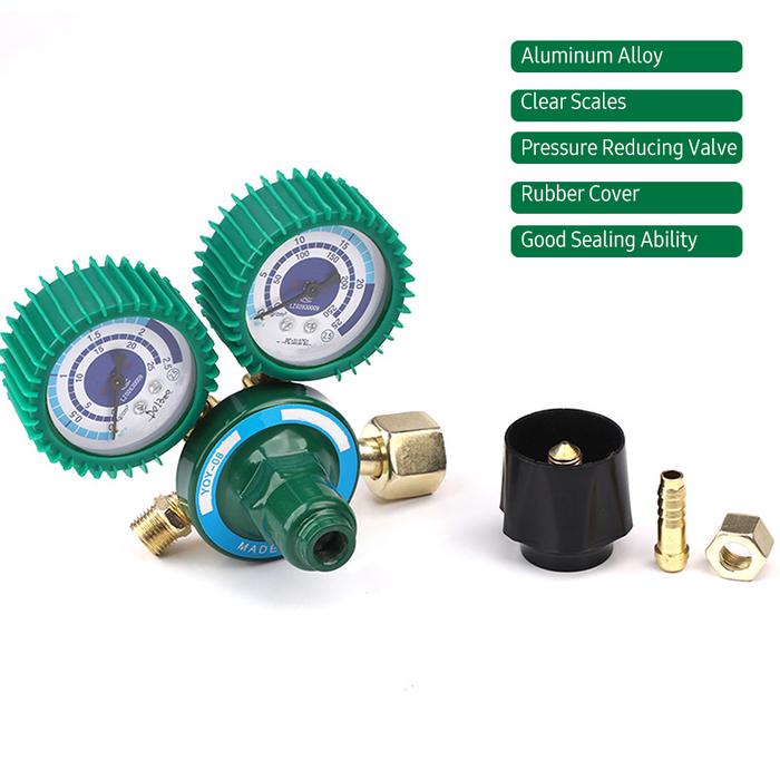 Pressure Regulator Welding Gas O2 Pressure Gauge Flow Meter