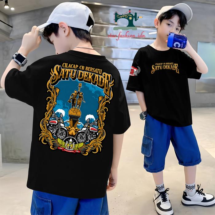 kaos anak Satu Dekade CILACAP CB BERSATU SATU DEKADE CILACAP CB BERSATU