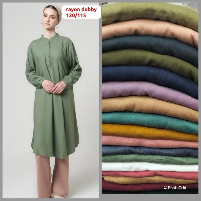 SARAH LONG TUNIK DAILY RAYON DOLBY Atasan