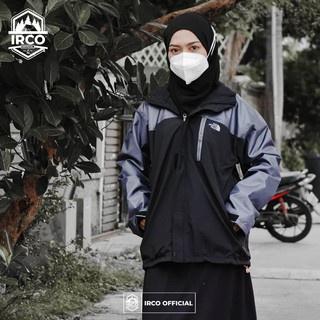 New!!! Irco Jaket Outdoor Tnf Waterproof Inner Polar Dilengkapi Hoodie Size M - Jacket Parasut Anti