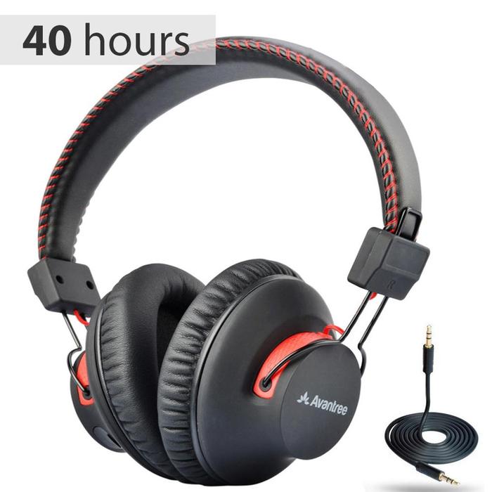 Avantree Audition 40 HR Bluetooth Over Ear Headphones with Microphone