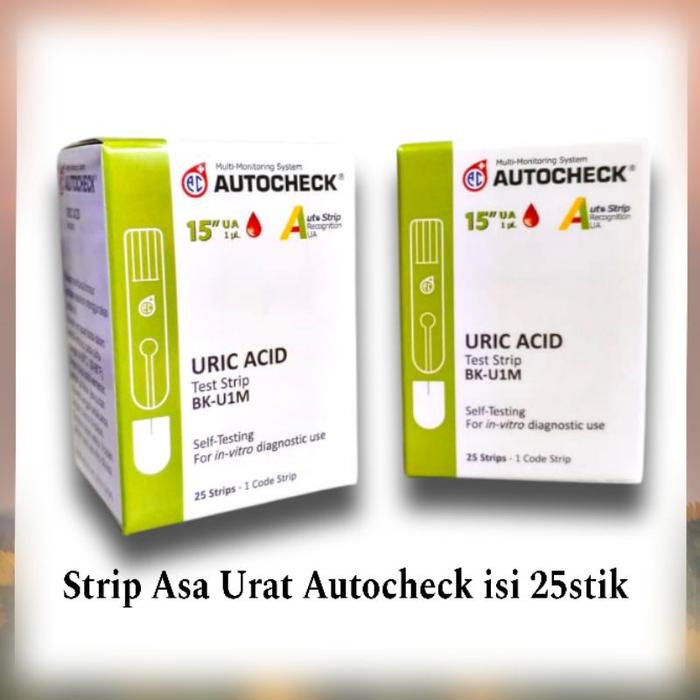 Autocheck Strip Cek Asam Urat Autocheck/Strip Asam Urat Murah isi 25stik