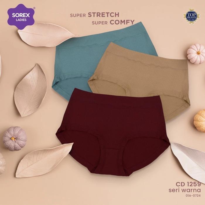 [2Pcs] CD SOREX 1259 WANITA MIDI BASIC SUPER STRETCT