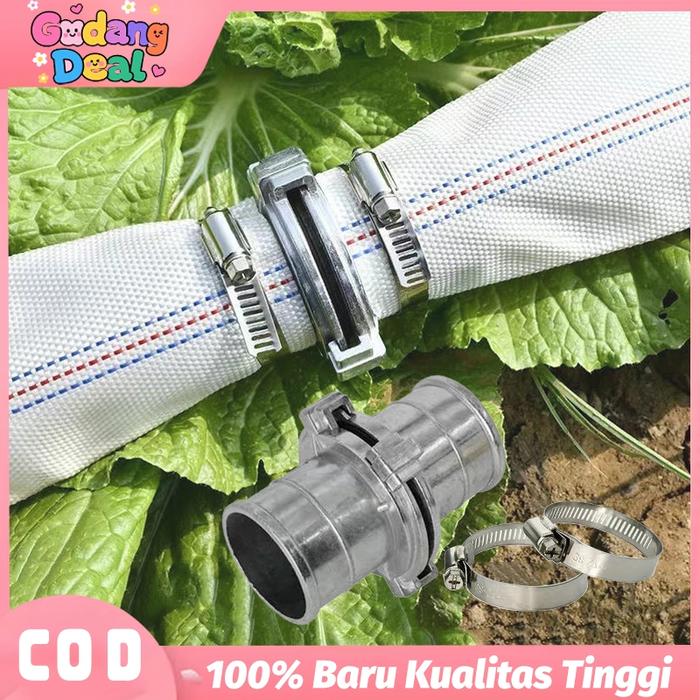 Sambungan Selang Pertanian 2 Inch Alat Penyambung Irigasi Aluminium, untuk Sistem Drip