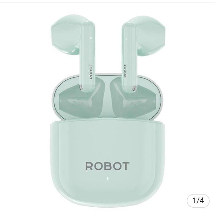 [ TWS T60 ]- HENSET HEADSET BLUETOOTH Robot Wireless Earphone Airbuds T60 Original TWS Bluetooth Gar
