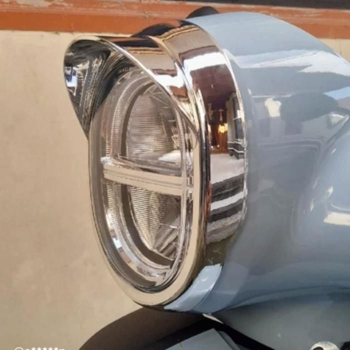 Visor lampu Chrome hitam doff fazzio fazzio new fazzio neo all new fazzio SC SIAM