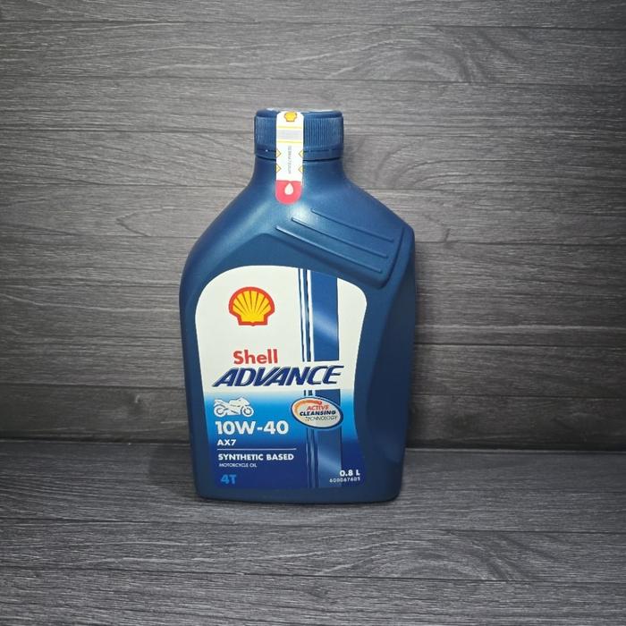 BEST SELLER Oli Shell Advance AX7 800ml 10W-40 Oil Mesin Motor Bebek 4T 0.8L