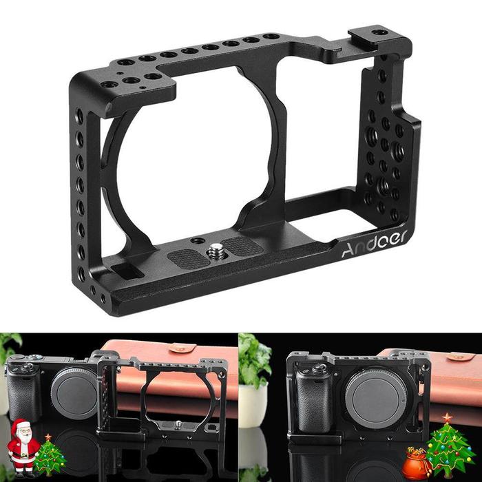 Andoer Pelindung Video Camera Cage Stabilizer Protector untuk Sony