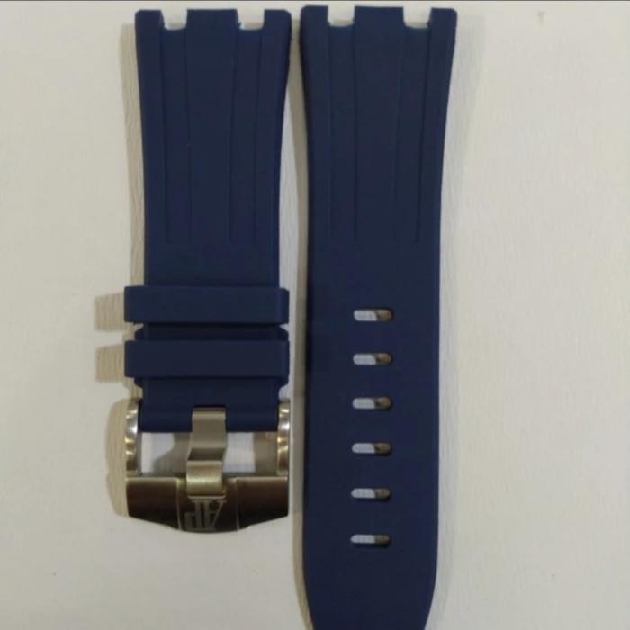 Tali Jam Royal Oak Diver Rubber Strap 28Mm + Buckle Bekel Stainless