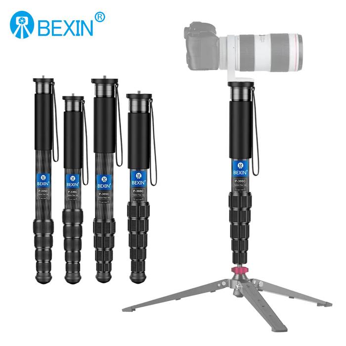 BEXIN Carbon Fiber Monopod Series Portable Photography Mount Bracket Retractable Monopod for DSLR Ca
