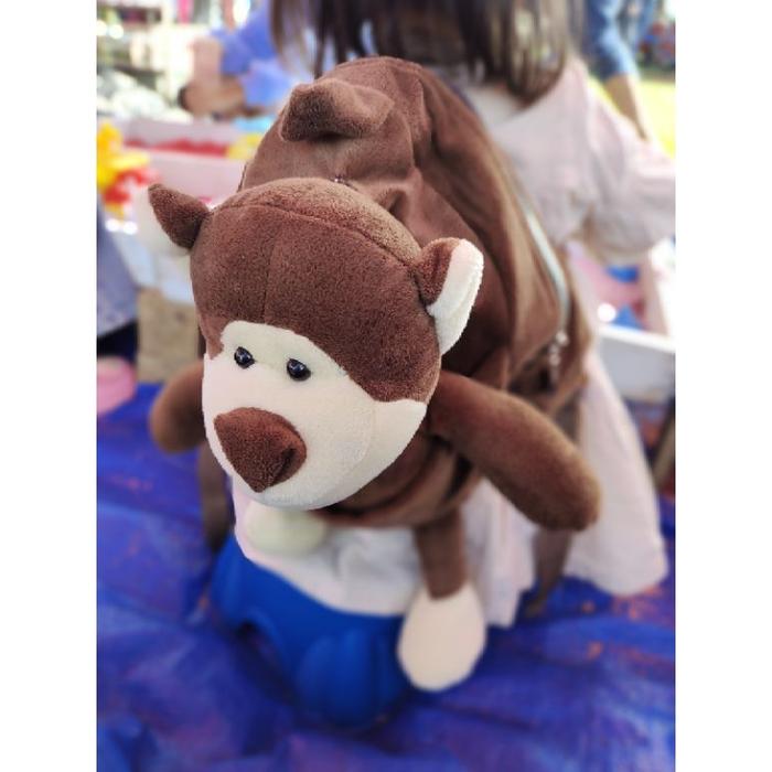 tas sekolah anak boneka muat buku tulis tas monyet