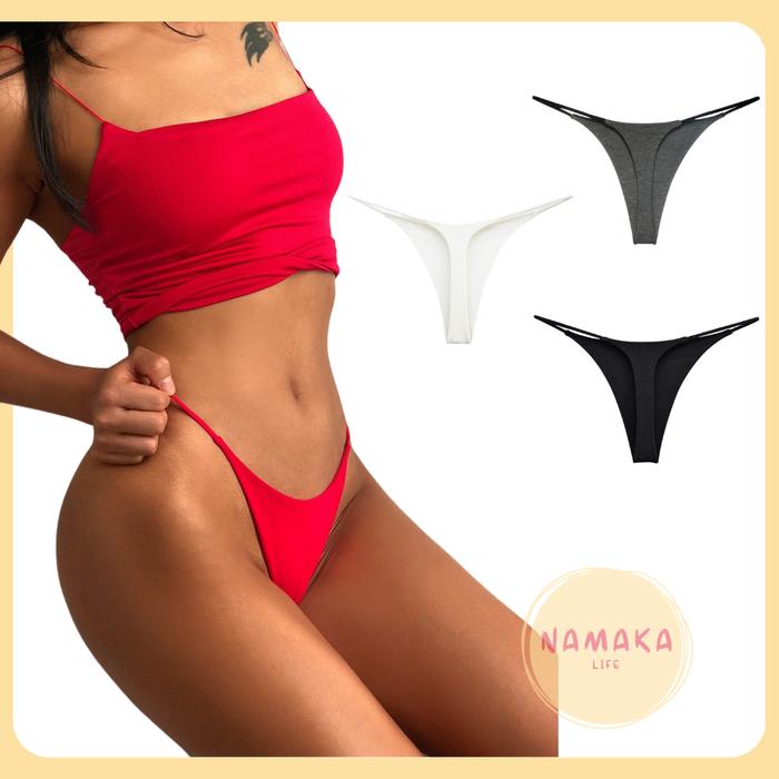 [NL] PREMIUM CD THONG WANITA KOLOR PEREMPUAN SEKSI WOMAN LADY WOMEN BRIEF CELANA DALAM CEWE CWE  TEB