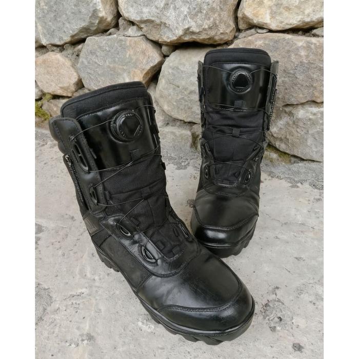 sepatu PDL TACTICAL tali putar second Kulit Asli
