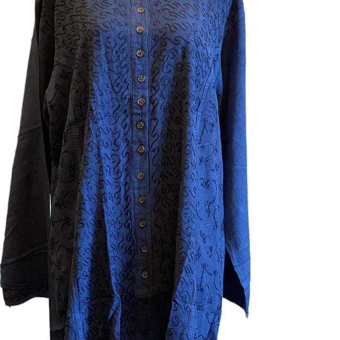 Atasan blouse tunik wanita model kemeja asli india