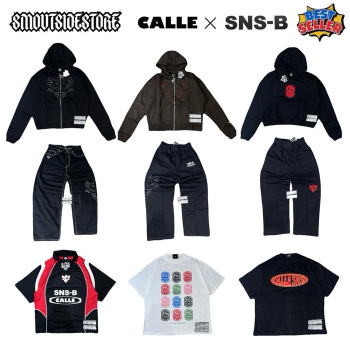 ( 100% ORIGINAL ) CALLE X SNSB | Zip Hoodie Black CALLE X SNSB | Zip Hoodie Brown CALLE X SNSB | Hoo
