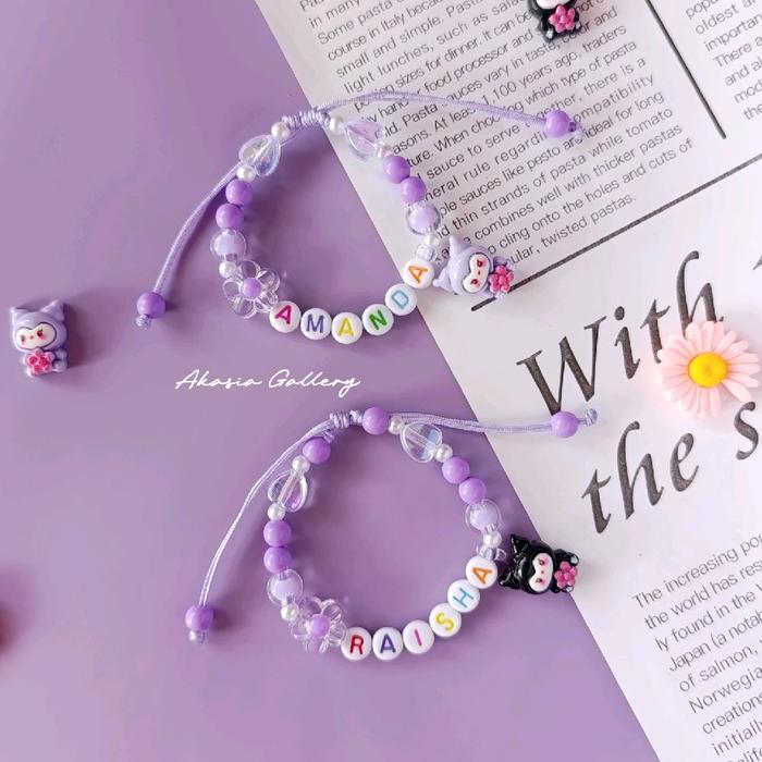 GELANG SERUT ANAK FREE CUSTOM NAMA / GELANG KARAKTER / GELANG ANAK LUCU