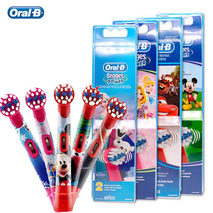 Original Oral B Replacement Brush Heads Cartoon for Oral B Kids