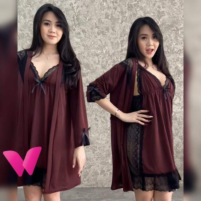 WILDNOD - Benita S - 7XL (LD 70-160cm) nightdress & kimono