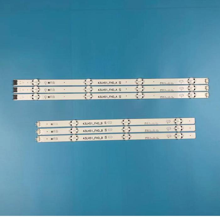 6pcs/set LED backlight strip for LG 43LF510V 43LF5100 43LH5100