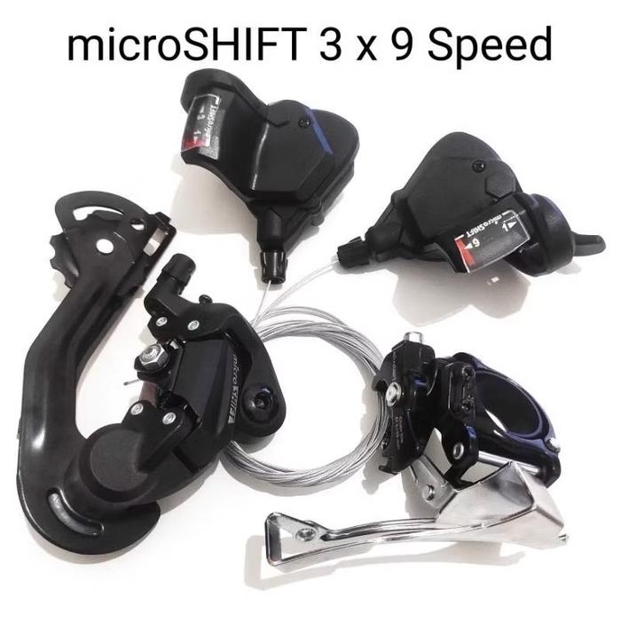 ￼Mini Groupset MicroSHIFT 3x9 Speed