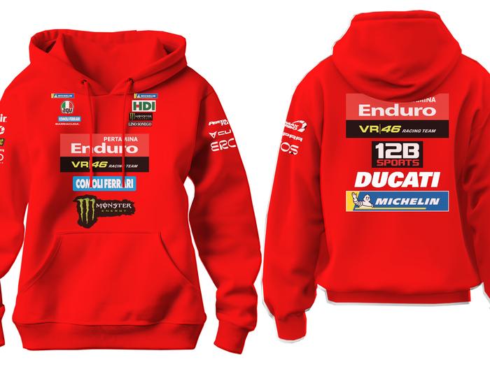ENDURO PERTAMINA Hoodie Fleece Premium Nyaman untuk Pakai Harian Full Printing Warna Tajam - Jaket