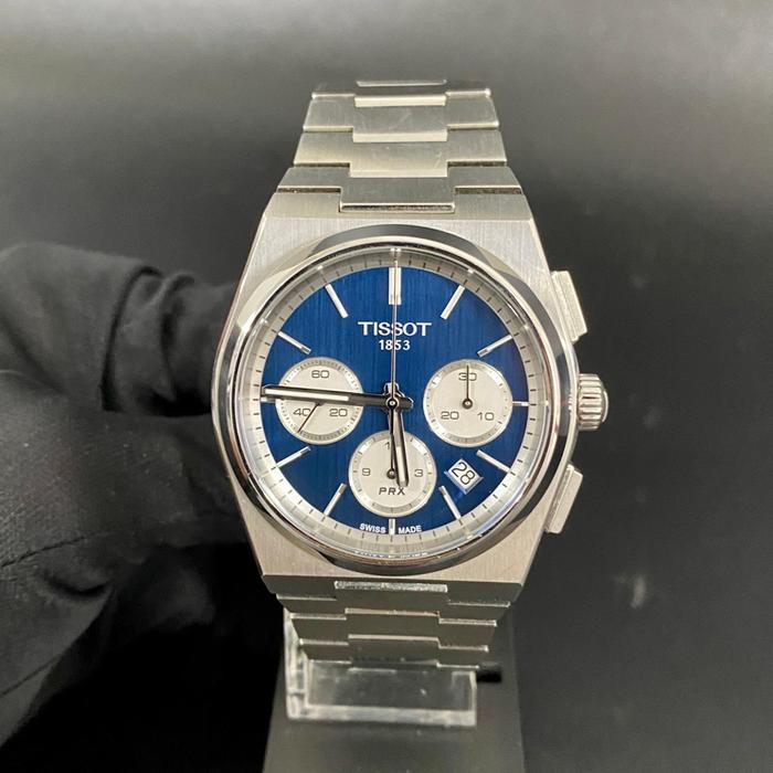 Tissot PRX Chronograph T137427A Automatic Date 41mm blue