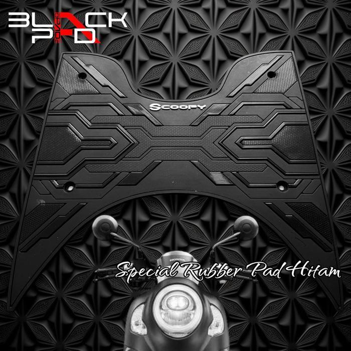karpet motor new Scoopy 2021-2023 premium BLACK EDITION