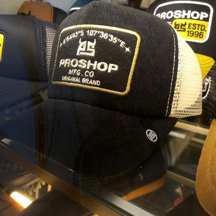 PROSHOP Topi Corduray Trucker Hitam dengan Logo Kuning Original Bandung Distro Clothing - Outdoor