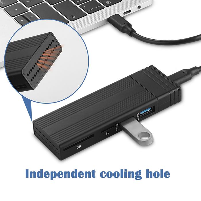 PCIe M.2 SSD Enclosure USB 3.2 Gen 2 NVMe/SATA Hard Drive Enclosure