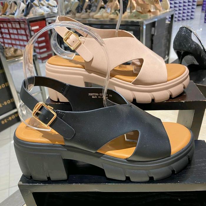 BE BOB sepatu sandal wanita wedges hak 7cm ringan