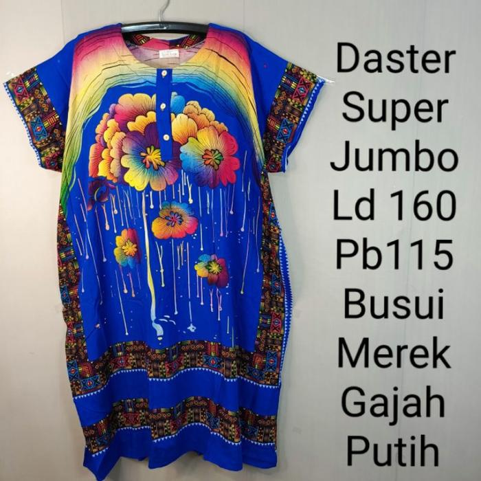 ◤Promo◢ Daster Super Jumbo 5Xl Ld160 Pb115 Gajah Putih Daster Wanita Adem Terbaru