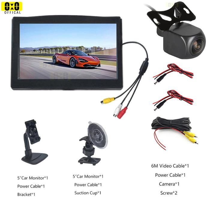 Kamera Mundur Fisheye Monitor Mobil Kamera Cadangan Kamera Sudut