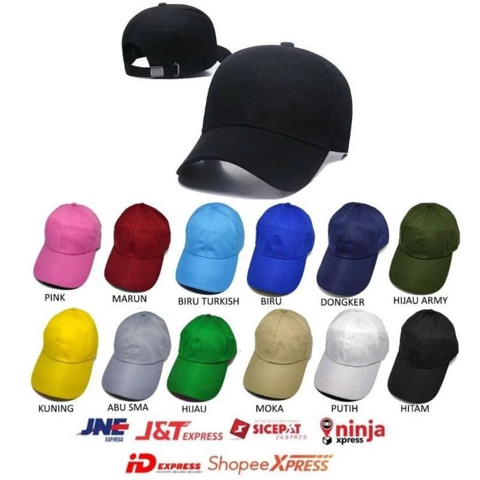 RICHHAT Topi Baseball Polos Baseball Plain Cap Topi Baseball Polo Caps OOTD Fashion Casual
