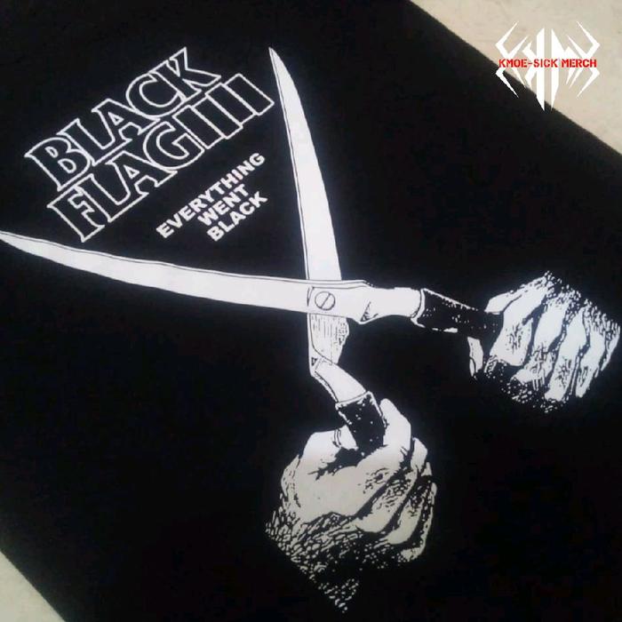 kaos Black flag | everything went black | sablon plastisol ink