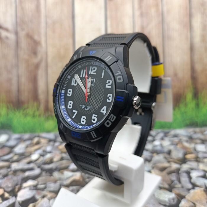 J❤24 Q&Q QQ QNQ ANALOG JAM TANGAN PRIA KARET HITAM GW36J002Y ORIGINAL L㊛L8