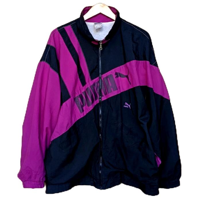 Jaket puma windbreaker 80s vintage colorblock