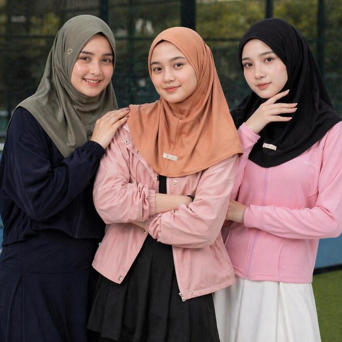 ZADA- Hijab Elin Series- Hijab Instan - Hijab Sport- Hijab Daily - Hijab Muslimah