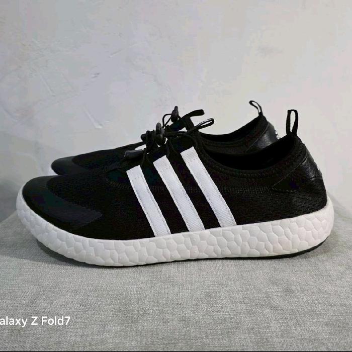 sepatu adidas daroga climacool black white Sneakers Hitam Putih Casual