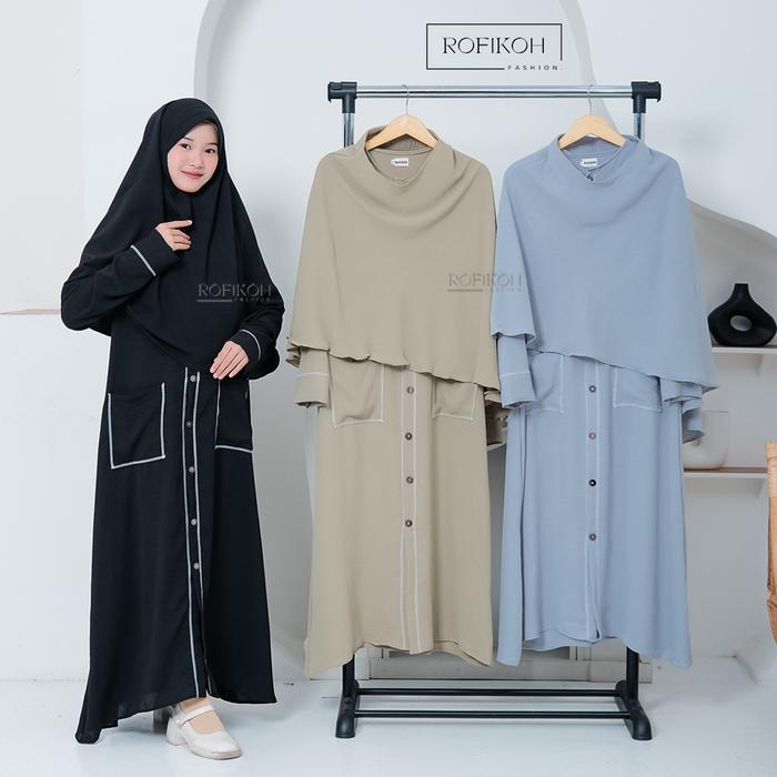 Busana Muslim Gamis Anak Perempuan Remaja Kekinian Murah Syari Kids 11 12 13 14 15 16 17 tahun umur 