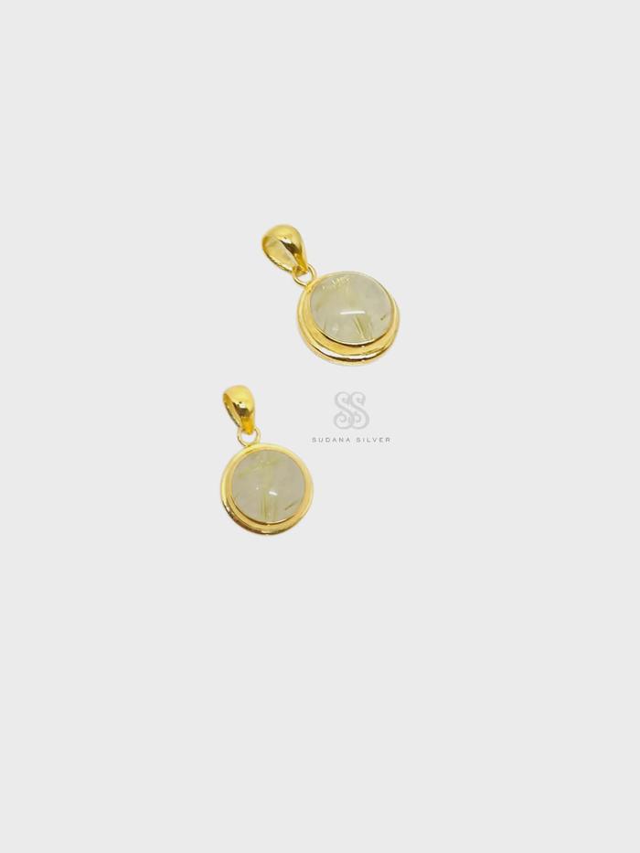 Liontin Kalung Perak Rambut Sedana Dobel Besel Silver 925 Gold Plated Handmade Bali