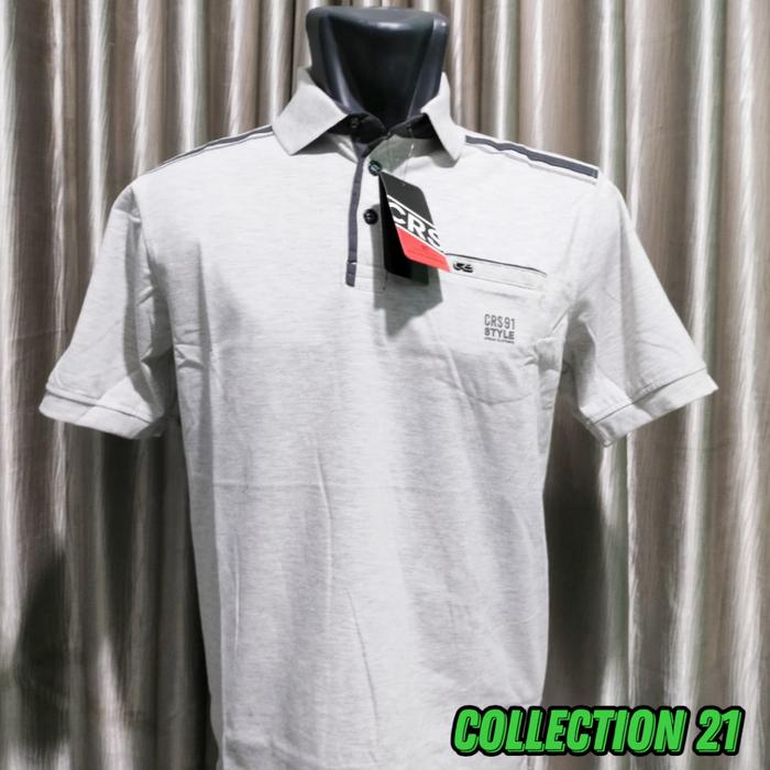 Kaos Kerah Polo Fashion Pria CRS 91 Lengan Pendek Seri Misty Casual Brand Dengan Warna Terbaru (Kanc