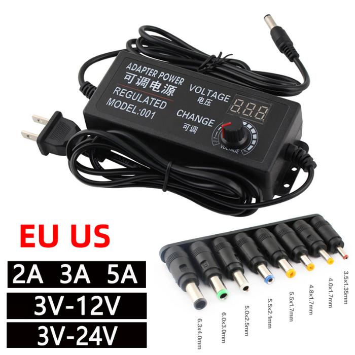 Adjustable Power Supply Adapter AC To DC 3V 12V 3V 24V 9V 24V